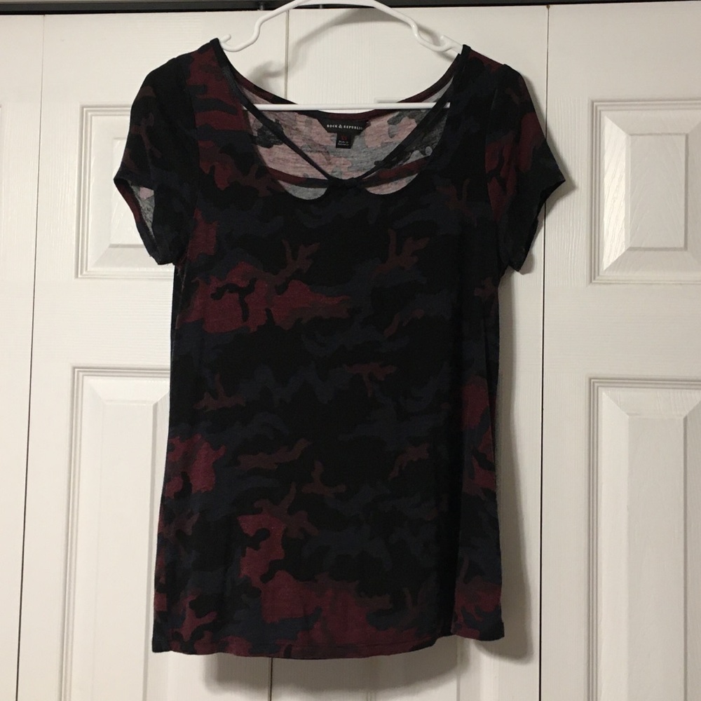 Red/Black/Gray T-shirt